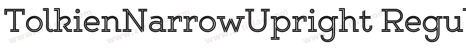TolkienNarrowUpright Regular字体转换